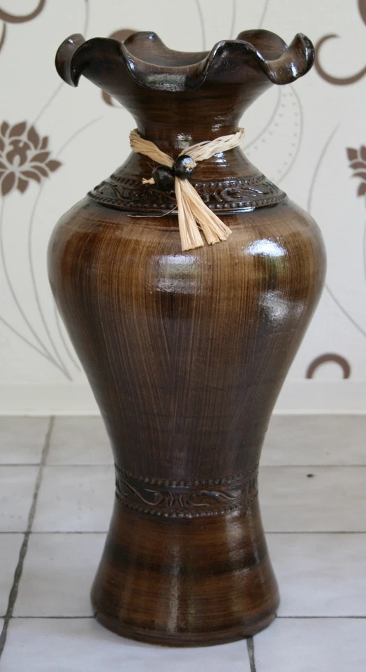 BODENVASE Dekovase 70 CM Groß Stabil günstig Vase Amphore Keramik Portugal NEU - Bild 4 von 4