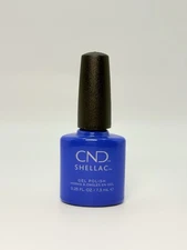 CND Shellac UV Gel Nail Polish - Blue Eyeshadow 0.25 oz