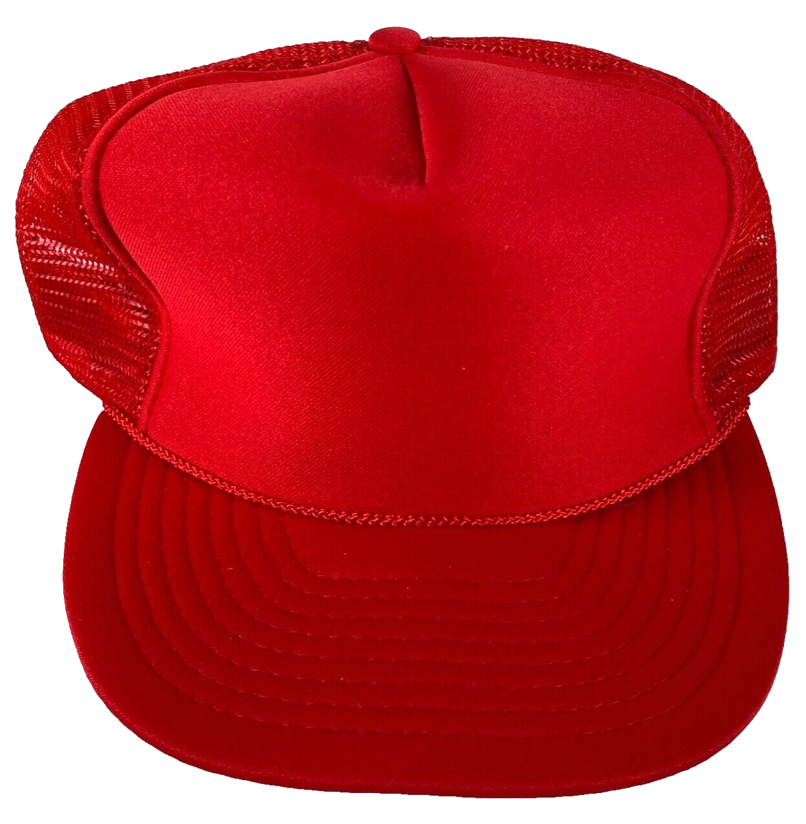 Vintage OTTO Rope, RED Blank SnapBack Blank Trucker Hat Cap, Add