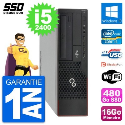 PC Fujitsu Esprimo E910 DT Intel Core i5-2400 RAM 16GB SSD 480GB Windows 10 Wifi