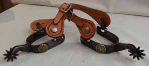 Vintage Cross & Ichthys Western Cowboy Spurs - 32