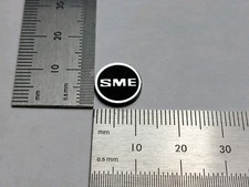 SME Headshell Badge Logo Custom Made Brushed Silver