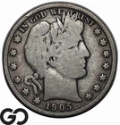 1905-S Barber Half Dollar, San Francisco Issue