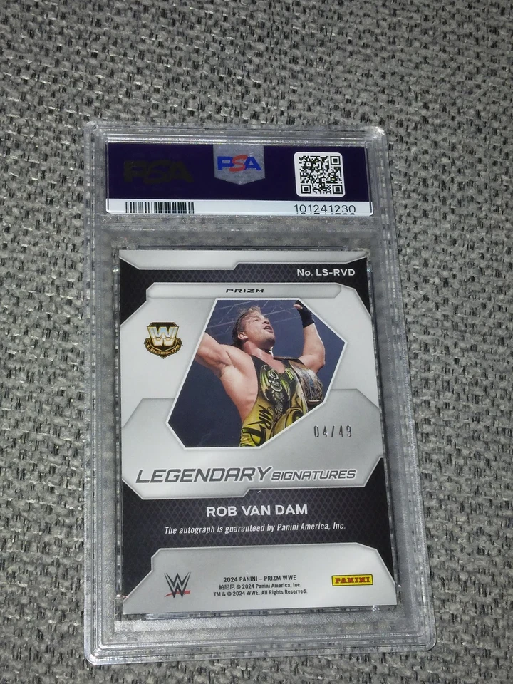Rob Van Dam Psa 10 /49 2024 Panini Prizm WWE Legend Sig. Blue Auto Rvd - Image 3 of 3