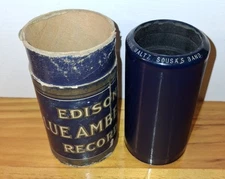 EDISON BLUE AMBEROL CYLINDER RECORD #1878 JOLLY FELLOWS WALTZ - SOUS'S BAND