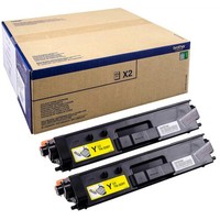 Brother Original TN329M Toner Doppelpack Gelb 2X 6.000 Seiten (TN-329YTWIN)
