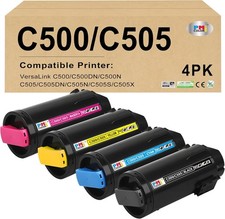 Confezione 4 Cartucce Toner Colore Alta Capacità C500 C505 per Xerox Versalink C500+