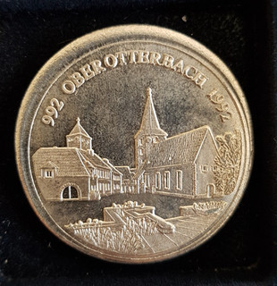 Medaille 1000 Jahre Oberotterbach 1992