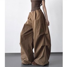 Womens Japanese women Baggy Pants Trousers Wide Leg Pants