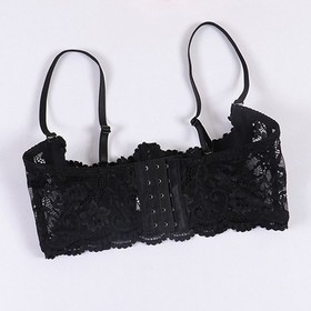Sexy Womens Cupless Open Bra Bralette Lace Lingerie Underwear Half Cup Bra US