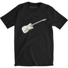 Men's Julian Lage Telecaster [BLACK] Slim Fit T-shirt Small Black