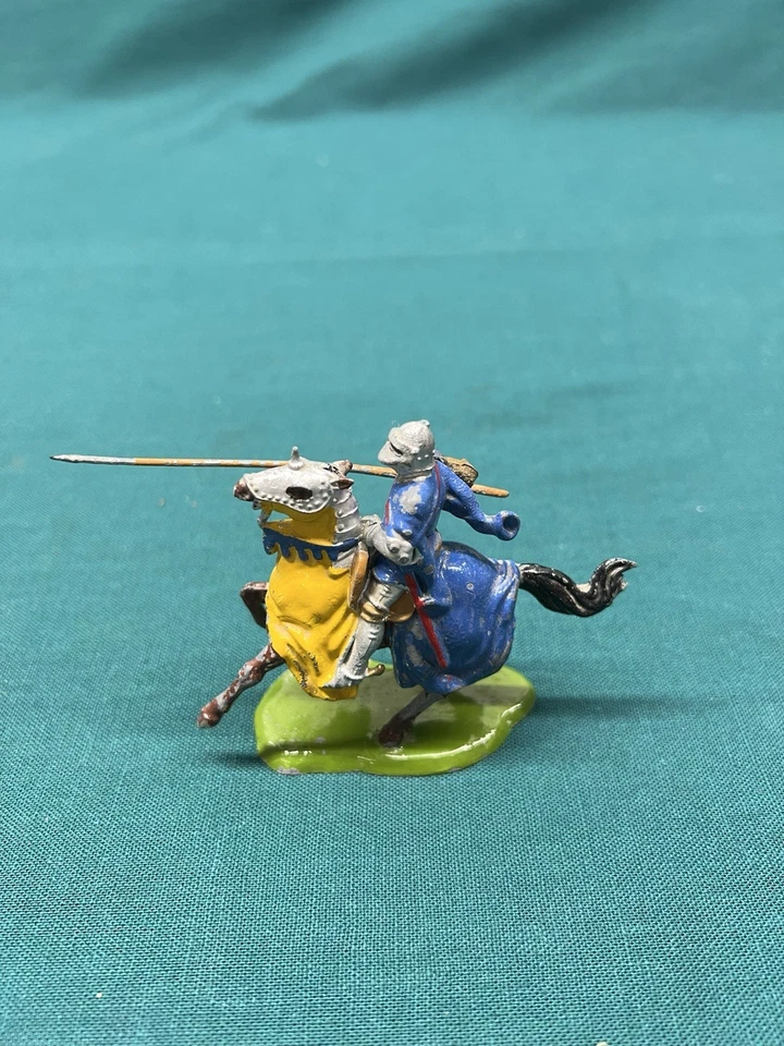 Caballeros británicos de colección de Agincourt 1663 montados en caballo azul/amarillo Foto 2 de 4