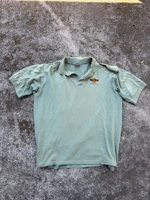 Vintage 90s Hard Rock Cafe Faded Spell Out Cancun Polo