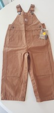 Carhartt Duck Overalls Double Knee Size 24 Months New Brown