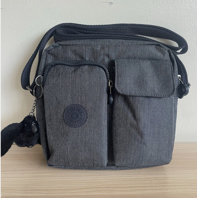 Kipling Arleen Umhängetasche Schultertasche in Peppery Grey Brandneu