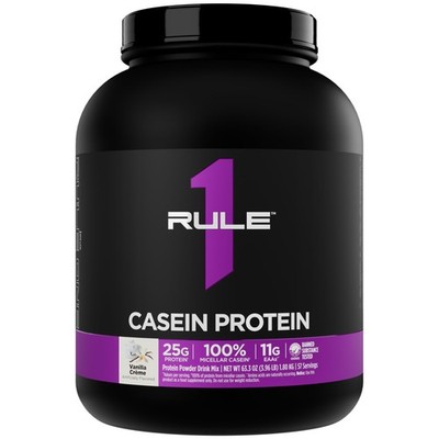 Rule 1 Proteins Casein Protein  25g Protein and 11g EAAs Per Serving from Slo...
