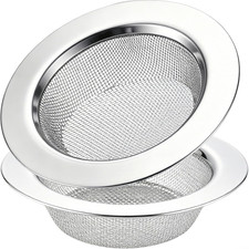2 PCS Kitchen Sink Strainer Stainless Steel, Kitchen Sink Drain Strainer Sink S