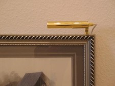 Wand - Bildleuchte Lampe in messing oder weiß, E14 Wandleuchte Wandlampe Leuchte