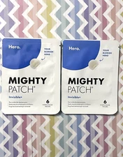 Hero Cosmetics LOT OF 2 MIGHTY PATCH INVISIBLE + Acne Pimple Patches 12 Total