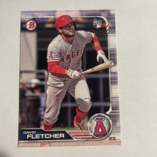 2019 Bowman #49 David Fletcher Rookie Card RC Baseball MLB . rookie card picture