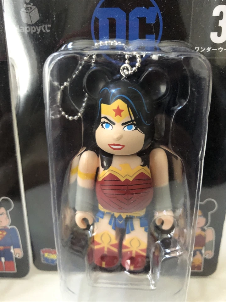 RARO Superman Wonder Woman DC 100% Bearbrick Liga de la Justicia Lote de 2 figuras USSelle Foto 3 de 3