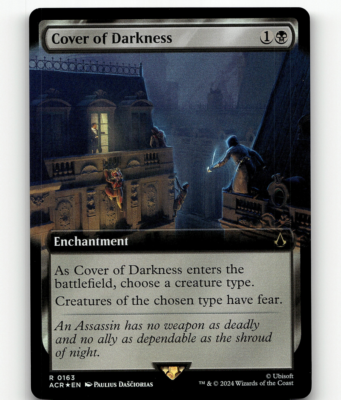 FOIL - MTG Cover of Darkness (Extended Art) - Universes Beyond: Assassin's Creed FOIL - MTG Cover of Darkness (Extended Art) - Universes Beyond: Assassin's Creed