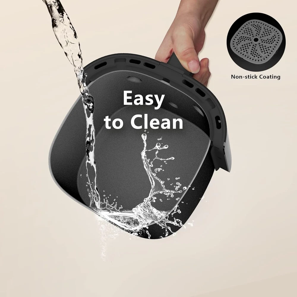 Air Fryer WETIE 4 Quart Small Air Fryer 5-in-I Less Oil Airfryer 1400W