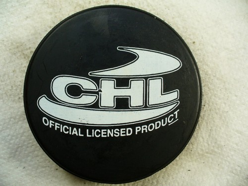 CHL OKC Oklahoma City Blazers Die Cut Fire Ball Logo Hockey Puck Collect Pucks - Picture 2 of 2