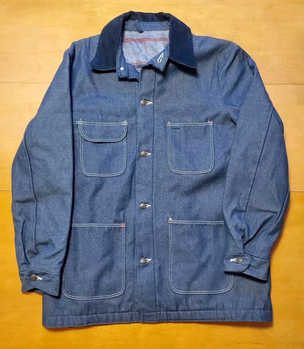 Vintage Blue Bell Blanket Lined Chore Barn Jacket Size 42 Coat | eBay