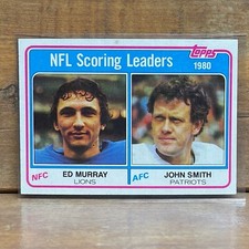 1981 Topps Football Card #4 NFL Scoring Leaders Ed Murray Detroit Lions