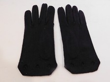 DESIGNER LADIES NAVY BLUE COTTON UNLINED DRESS GLOVES SIZE 6.5