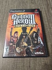 Guitar Hero III (3) Legends of Rock (PlayStation 2, 2007) Complete - Black label