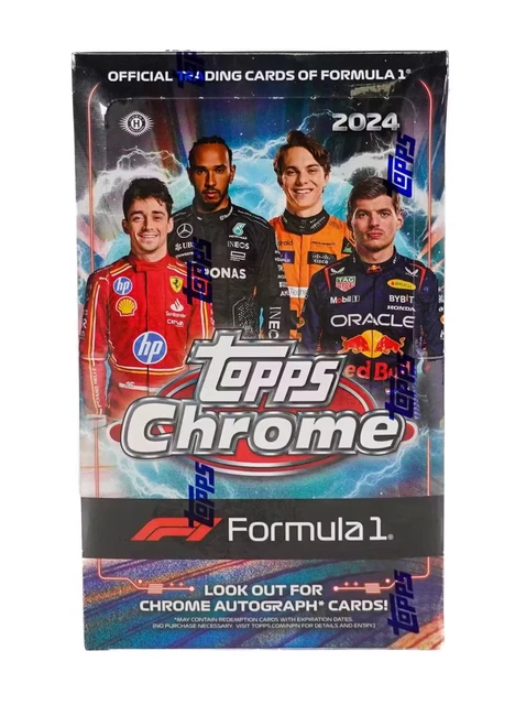 2024 Topps Chrome Formula 1 Hobby Box Factory Sealed