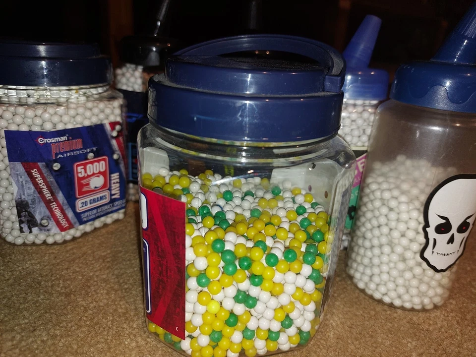 Airsoft Bbs, Goggles, Mask, Lot - Image 4 of 4