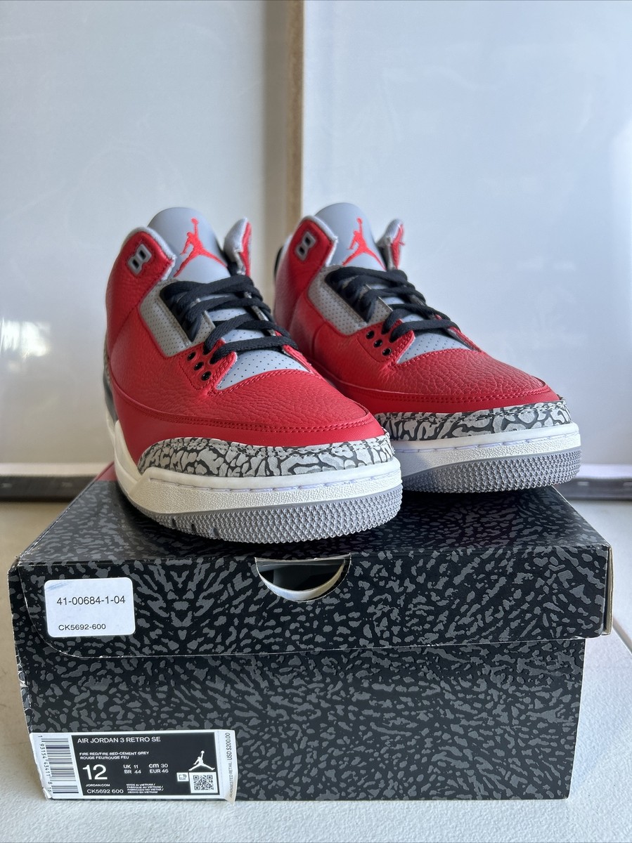 Nikeエアジョーダン 3 レトロ SE★オリジナルモデル★ファイヤー NEW GENUINE Nike Air Jordan III 3 RETRO SE FIRE RED Men's