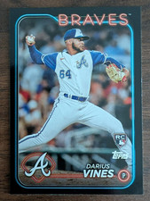 DARIUS VINES RC 2024 Topps Series 2 Black Parallel 493 #/73 ATLANTA BRAVES