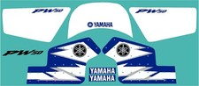 Yamaha PW50 PW 50 blue factory style graphic / decal kit FREE UK SHIPPING