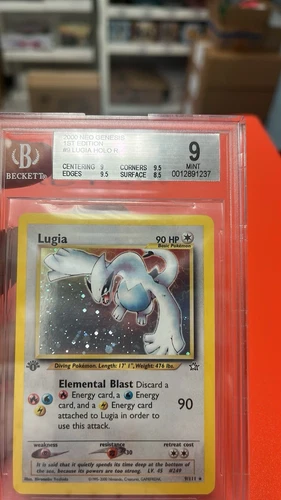 2000 Pokemon Neo Genesis 1st Edition Holo Lugia #9 BGS 9 MINT