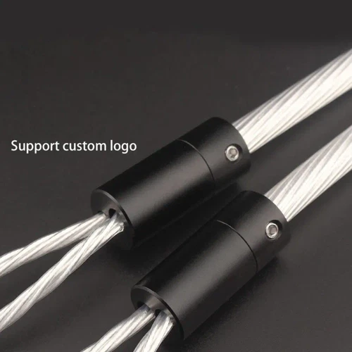 4PCS Aluminum Pants Boot Y Splitter 1 To 2 Hifi Speaker RCA Audio Cable Wire DIY - Picture 6 of 10