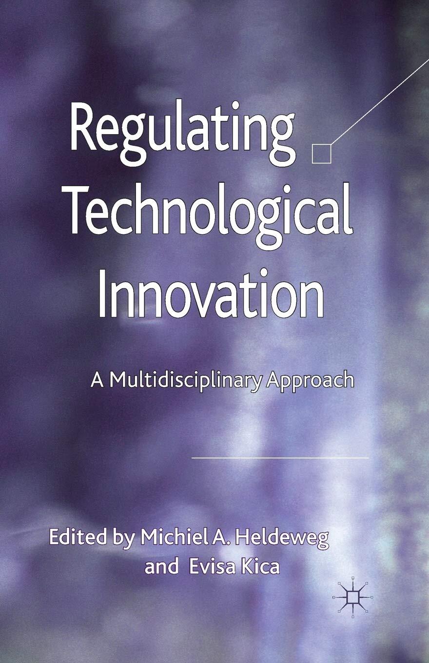 9781349349050 Regulating Technological Innovation: A Multidisciplinary Approach
