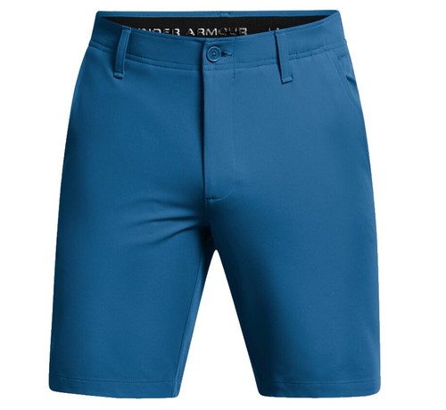 Short en sergé de lin bleu marine