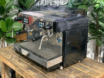 ECM RAFFAELLO MEGALINE A 2 GROUP BLACK & STAINLESS ESPRESSO COFFEE