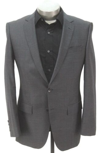 mens charcoal HUGO BOSS all season Huge6 wool blazer jacket sport suit coat 38 R - Picture 1 of 9