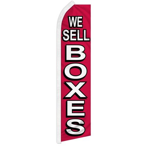 Self Storage Advertising Flutter Feather Flag Swooper Banner Boxes Sold Here - Picture 8 of 10