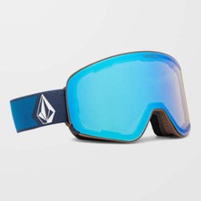 Volcom Odyssey Goggles Navy Cobalt / Ice Chrome  Bonus Lens - Dark Grey NEW 20