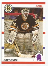 ANDY MOOG 1990-91 SCORE BILINGUAL CARD NM-MT+ CONDITION