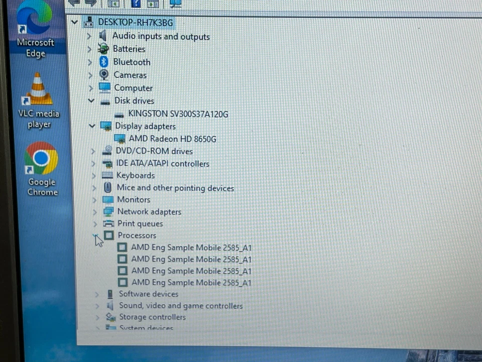 Samsung NP355V5C-A04UK Screen15.6" AMD 2585_A1 120GB SSD 6GB Ram Windows Laptop - Image 4 of 4