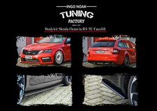 Bodykit Frontspoiler Diffusor Seitenschweller aus ABS für Skoda Octavia RS 5E FL