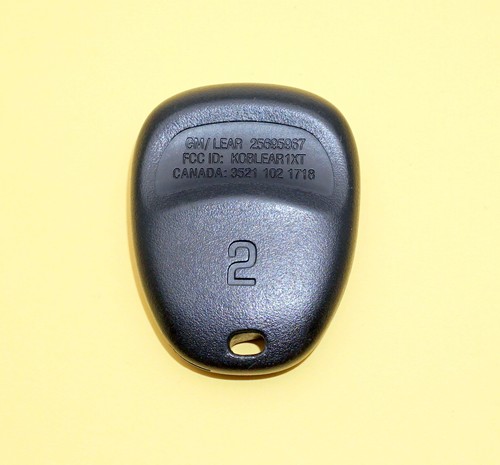 100% OEM GM 01-04 CADILLAC DEVILLE SEVILLE KEYLESS ENTRY REMOTE FOB 25695967 #2 - Picture 2 of 2