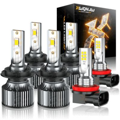 For BMW 320i 328i 330i 335i 340i LED Headlight Bulbs Fog Light Kit White 6000K